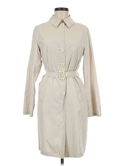 Pre-owned Calvin Klein Trenchcoat In Ivory