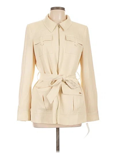 Pre-owned Calvin Klein Trenchcoat In White
