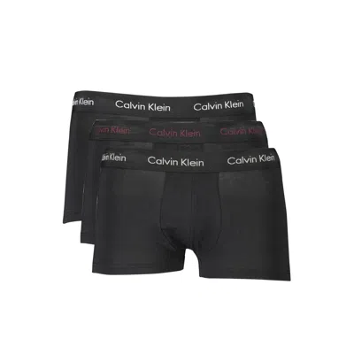 Calvin Klein Tri-color Stretch Cotton Boxer Briefs Set In Black