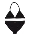 Calvin Klein Triangle Bikini Set In Black