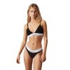 Calvin Klein Modern Cotton Lightly Lined Triangle Bralette In Black