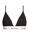 Calvin Klein Modern Cotton Lightly Lined Triangle Bralette In Black