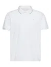 Calvin Klein Trim Logo-detail Polo Shirt In White