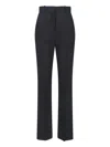 Calvin Klein Straight Leg Trousers With Belt Loops And Pockets In Black