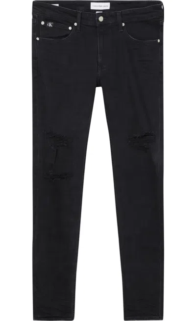 Calvin Klein Trousers Black In Nero Neri E Grigi