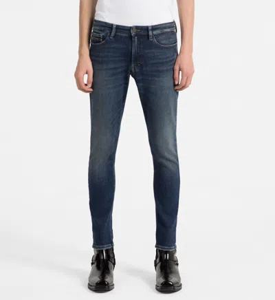 Calvin Klein Trousers Blue In Blu Blu E Verdi