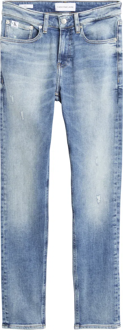 Calvin Klein Trousers Blue In Blu Blu E Verdi