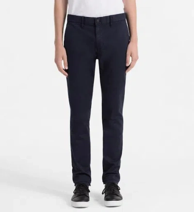 Calvin Klein Trousers Blue In Blu Blu E Verdi