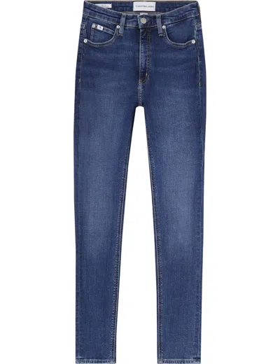 Calvin Klein Trousers Blue In Blu Blu E Verdi