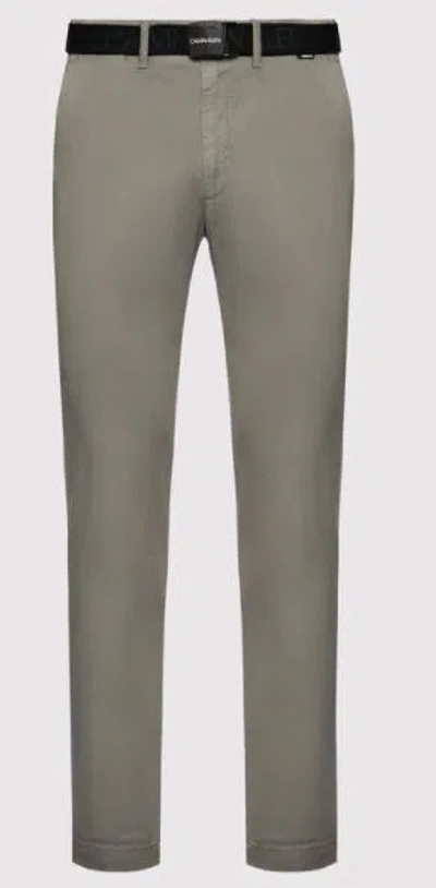 Calvin Klein Trousers Green In Verde Blu E Verdi