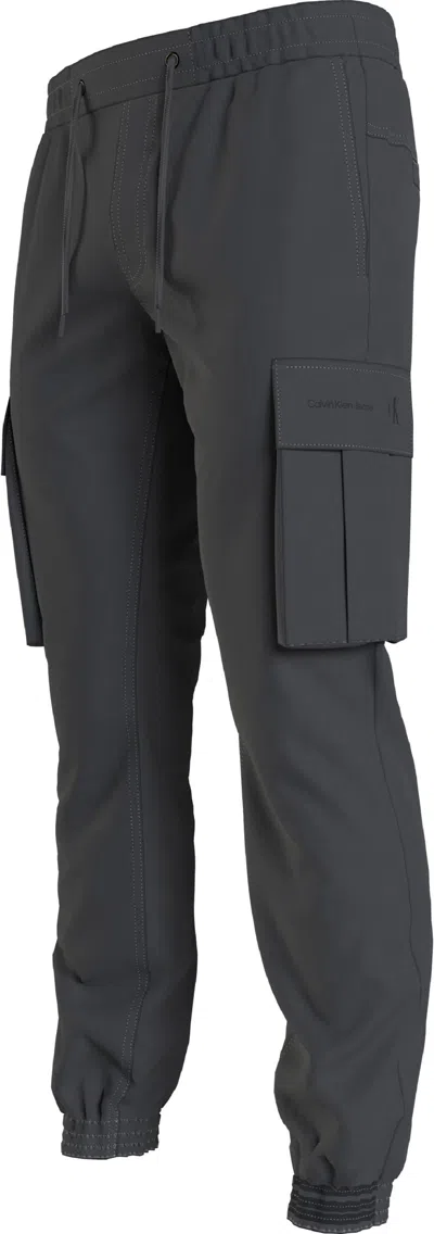 Calvin Klein Trousers Grey In Grigio Neri E Grigi