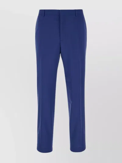 Calvin Klein Trousers In Stretch Wool Blend Fabric In 0g9