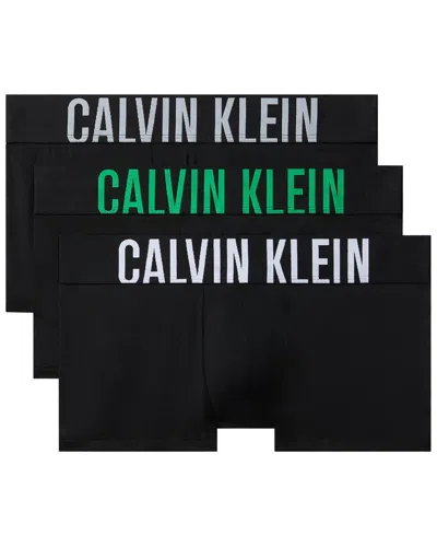 Calvin Klein 3pk Trunk In Black