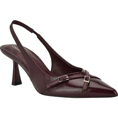Calvin Klein Tulissa 2 Pointed Toe Slingback Pump In Multi