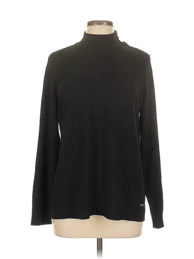Pre-owned Calvin Klein Turtleneck Sweater In Black