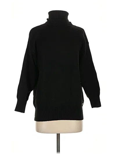 Pre-owned Calvin Klein Turtleneck Sweater In Black