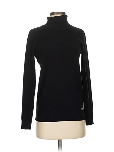 Pre-owned Calvin Klein Turtleneck Sweater In Black