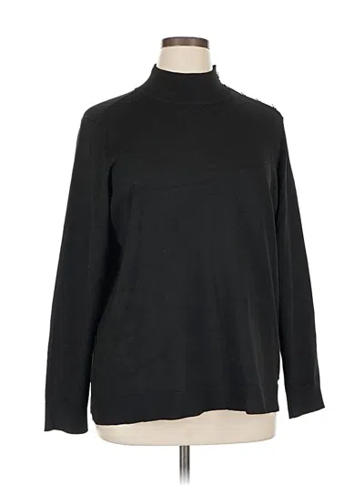 Pre-owned Calvin Klein Turtleneck Sweater In Black
