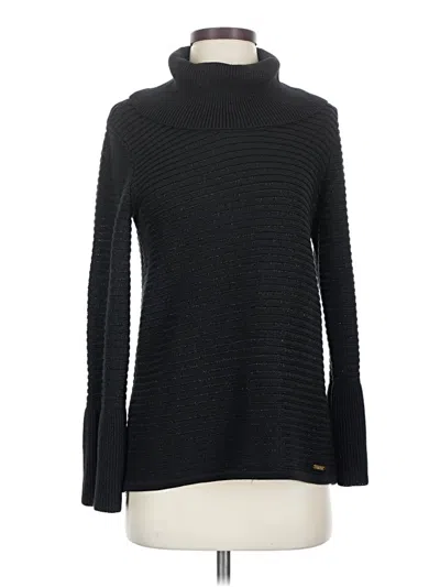 Pre-owned Calvin Klein Turtleneck Sweater In Black