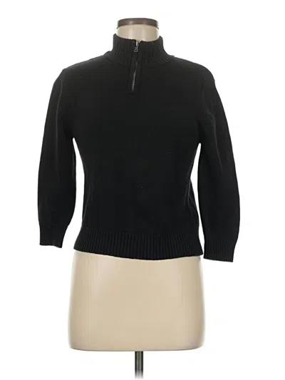 Pre-owned Calvin Klein Turtleneck Sweater In Black