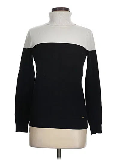 Pre-owned Calvin Klein Turtleneck Sweater In Black