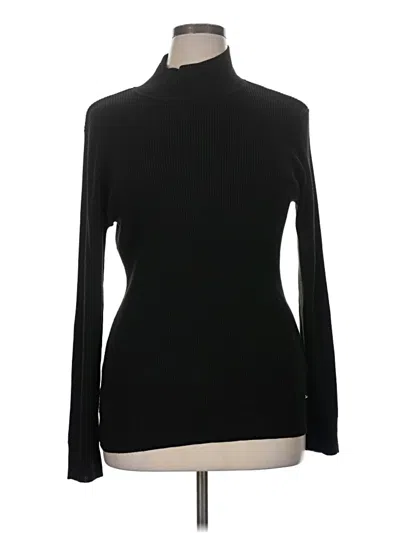 Pre-owned Calvin Klein Turtleneck Sweater In Black