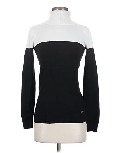 Pre-owned Calvin Klein Turtleneck Sweater In Black