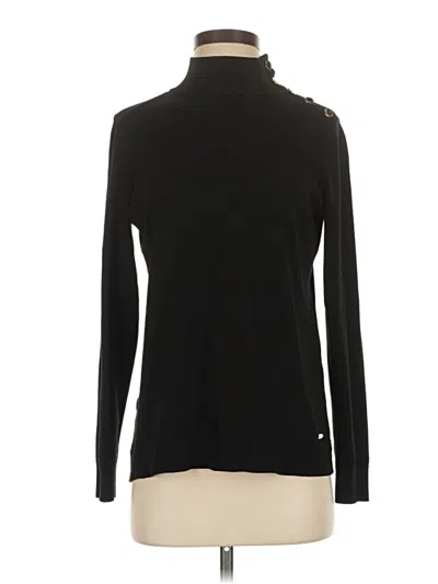 Pre-owned Calvin Klein Turtleneck Sweater In Black