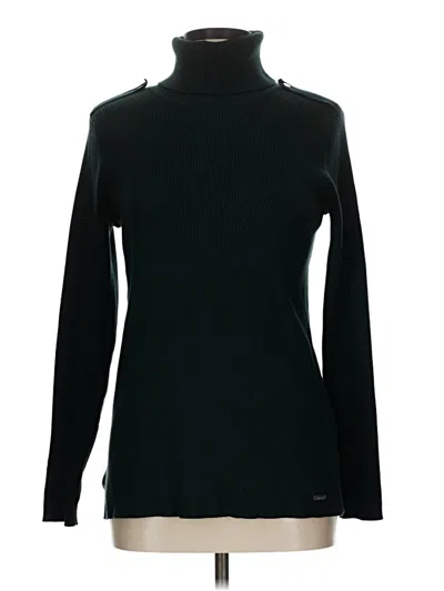 Pre-owned Calvin Klein Turtleneck Sweater In Black