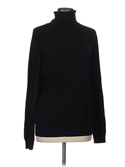 Pre-owned Calvin Klein Turtleneck Sweater In Black
