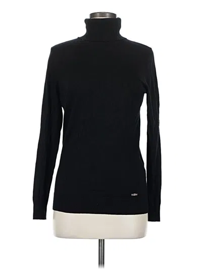 Pre-owned Calvin Klein Turtleneck Sweater In Black