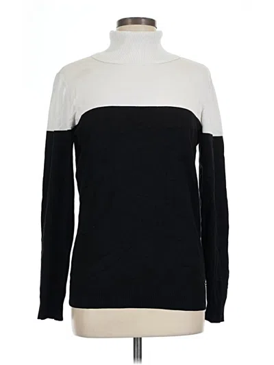 Pre-owned Calvin Klein Turtleneck Sweater In Black