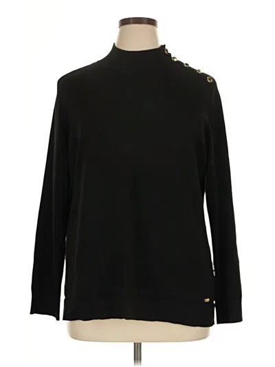 Pre-owned Calvin Klein Turtleneck Sweater In Black
