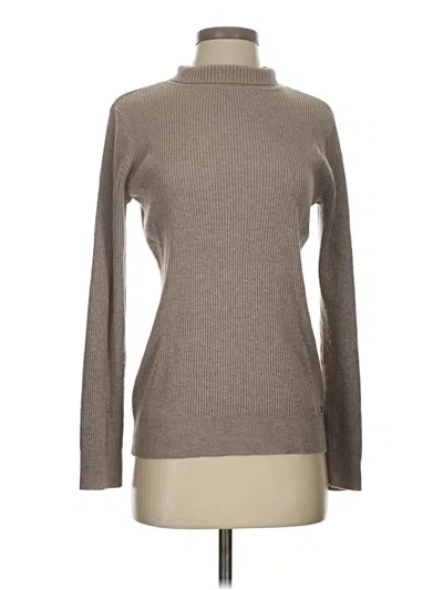 Pre-owned Calvin Klein Turtleneck Sweater In Brown