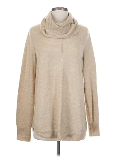 Pre-owned Calvin Klein Turtleneck Sweater In Brown