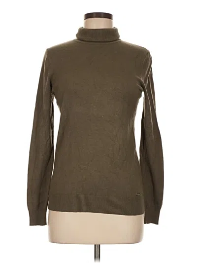Pre-owned Calvin Klein Turtleneck Sweater In Brown