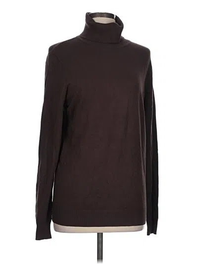 Pre-owned Calvin Klein Turtleneck Sweater In Brown