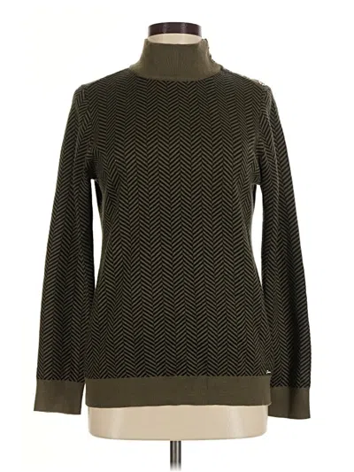 Pre-owned Calvin Klein Turtleneck Sweater In Brown