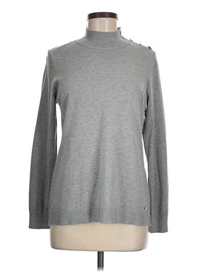 Pre-owned Calvin Klein Turtleneck Sweater In Gray