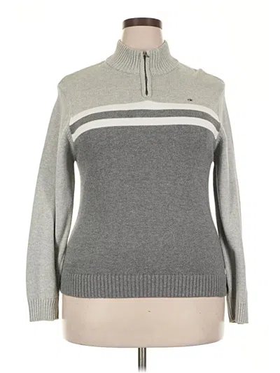 Pre-owned Calvin Klein Turtleneck Sweater In Gray