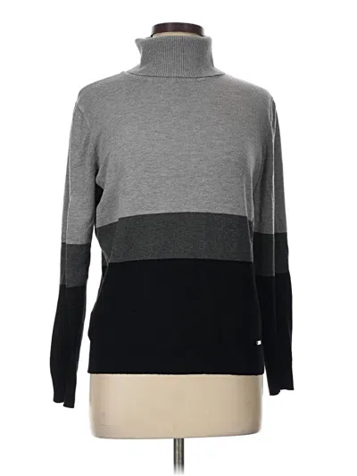 Pre-owned Calvin Klein Turtleneck Sweater In Gray