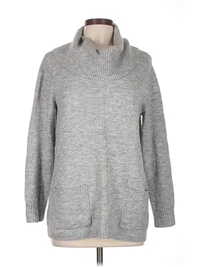 Pre-owned Calvin Klein Turtleneck Sweater In Gray