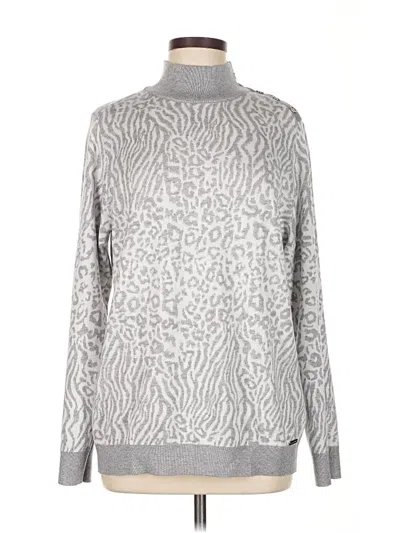 Pre-owned Calvin Klein Turtleneck Sweater In Gray