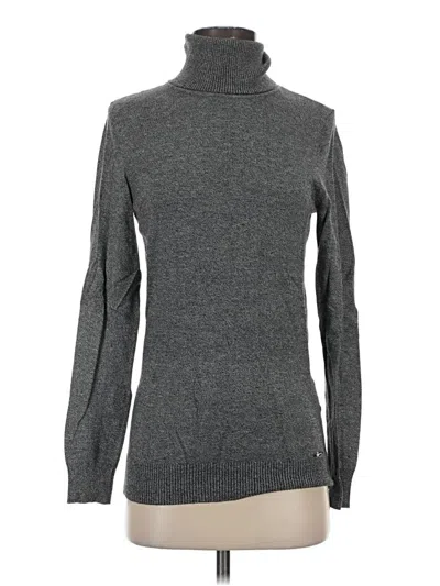 Pre-owned Calvin Klein Turtleneck Sweater In Gray
