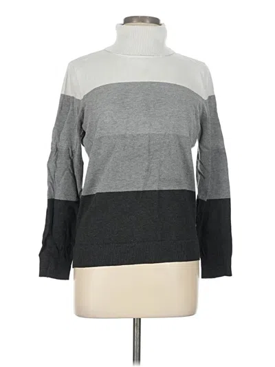 Pre-owned Calvin Klein Turtleneck Sweater In Gray