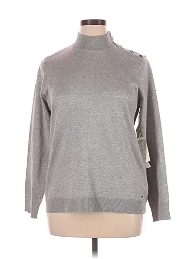 Pre-owned Calvin Klein Turtleneck Sweater In Gray