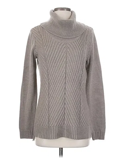Pre-owned Calvin Klein Turtleneck Sweater In Gray