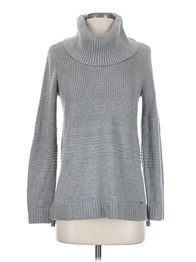 Pre-owned Calvin Klein Turtleneck Sweater In Gray