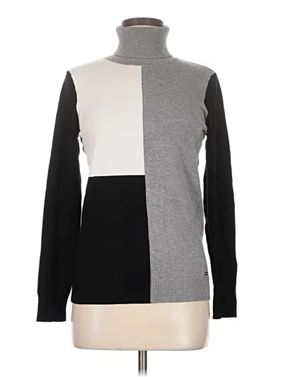 Pre-owned Calvin Klein Turtleneck Sweater In Gray