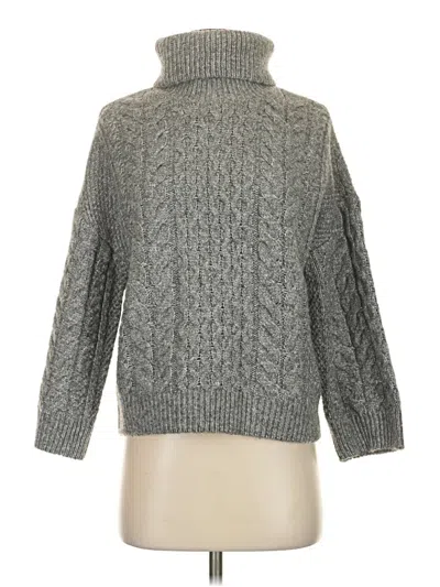 Pre-owned Calvin Klein Turtleneck Sweater In Gray